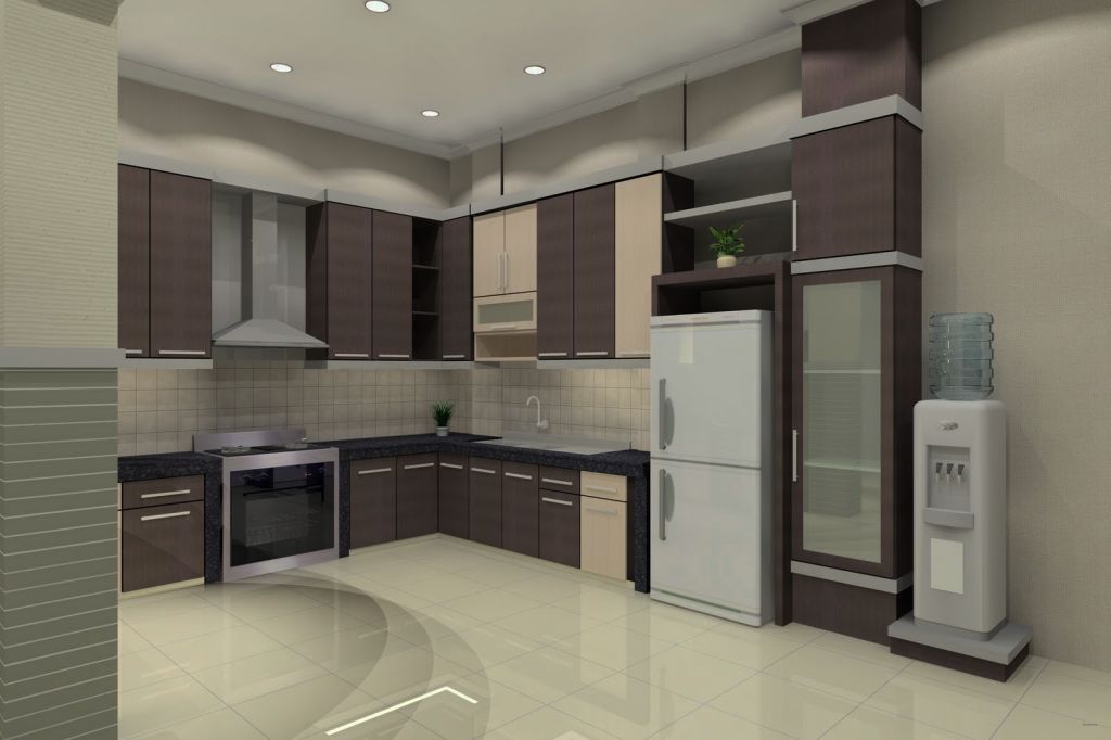 Membuat Model Interior Dapur Rumah Minimalis Baik Gambar Modern Modrn