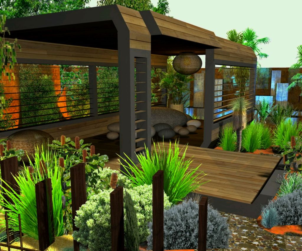 Desain Taman Lantai Atas Gambar Desain Rumah Minimalis