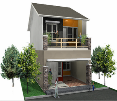 Desain Rumah Minimalis Type 21 Dua Lantai Rumah Pantura