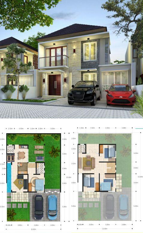 10 Model Rumah Modern dan Denah 2022