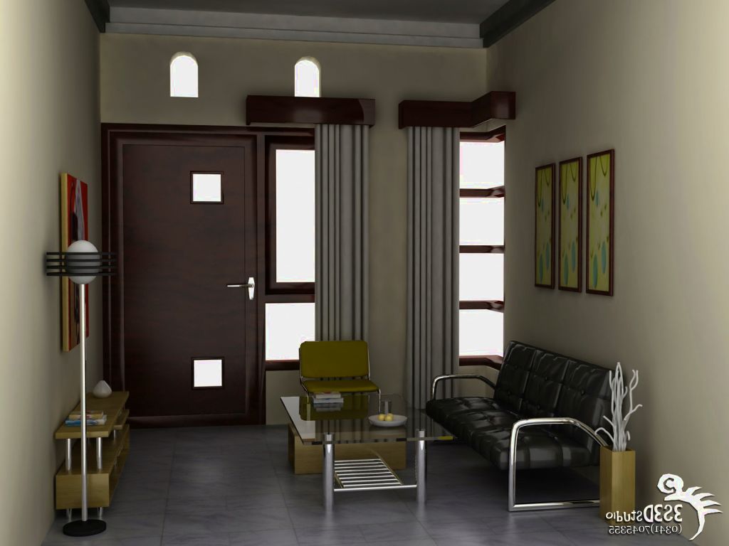 Galeri Desain Interior  Ruang Tamu Kecil Sederhana  