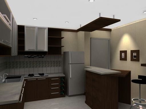 Desain Dapur  untuk Ruang  Sempit  Rumah Minimalis